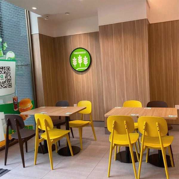 Dicos with the same table and chair milk tea burger shop table and chair combination vegetable shop table and chair food stall plastic chair commercial