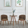 Scandinavian modern casual imitation solid wood negotiation table and chair combination small apartment balcony creative casual milk tea shop chair