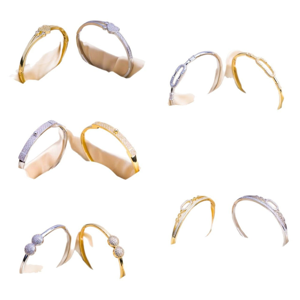 Hand jewelry for women, niche design, hot-selling bracelets, high-end minimalist inlaid versatile elegant bangles, new design jewelry