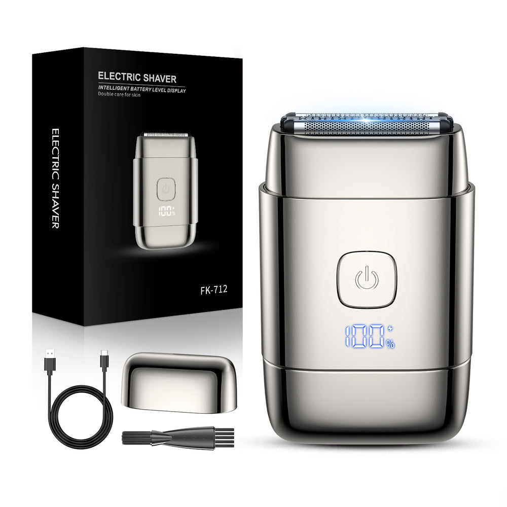 New reciprocating electric shaver, fully washable razor with smart digital display and floating head for men