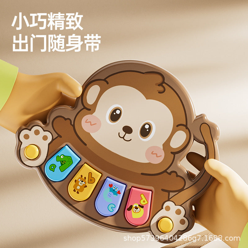Cross-border children's early education electronic organ, lion animal piano, baby button piano, music box, baby coaxing toys