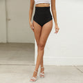 High-waisted pu shorts - new arrivals for  independent stores. european and american plus size leather shorts, hot girl nightclub sexy biker style