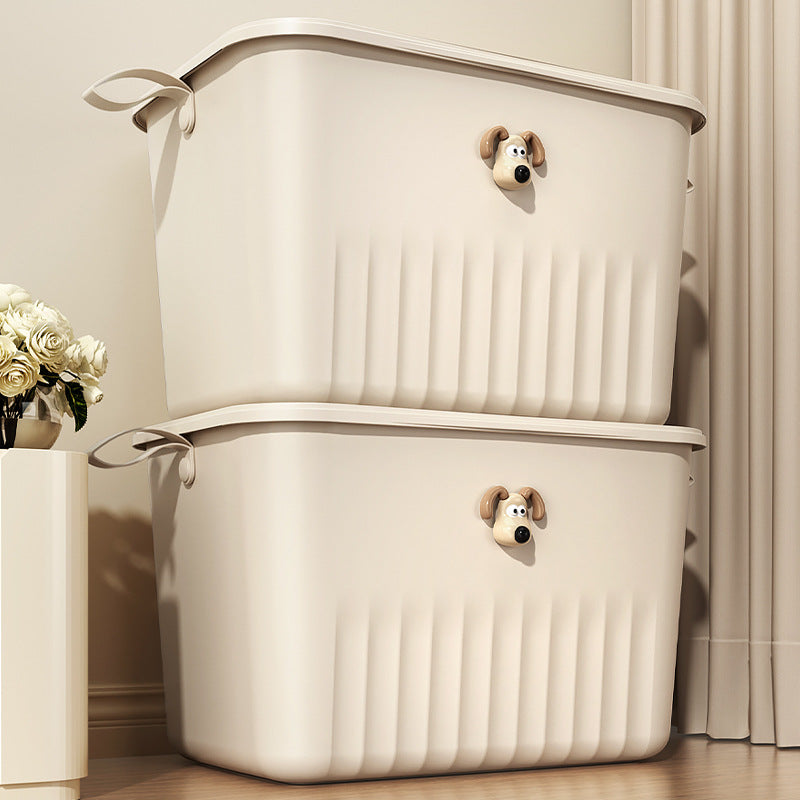 Miscellaneous storage box dormitory desktop storage box toy cream style cosmetics storage box snack plastic storage box