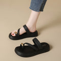 Women's summer flip-flops: new fashionable thick-soled casual french-style height-increasing versatile thong sandals for outdoor wear