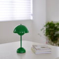 Danish bud table lamp - rechargeable, wireless, portable, minimalist design for living room, dining room, bedside - touch dimming vp9 classic table lamp