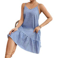 European and american cross-border e-commerce   new striped print sexy summer camisole dress for women