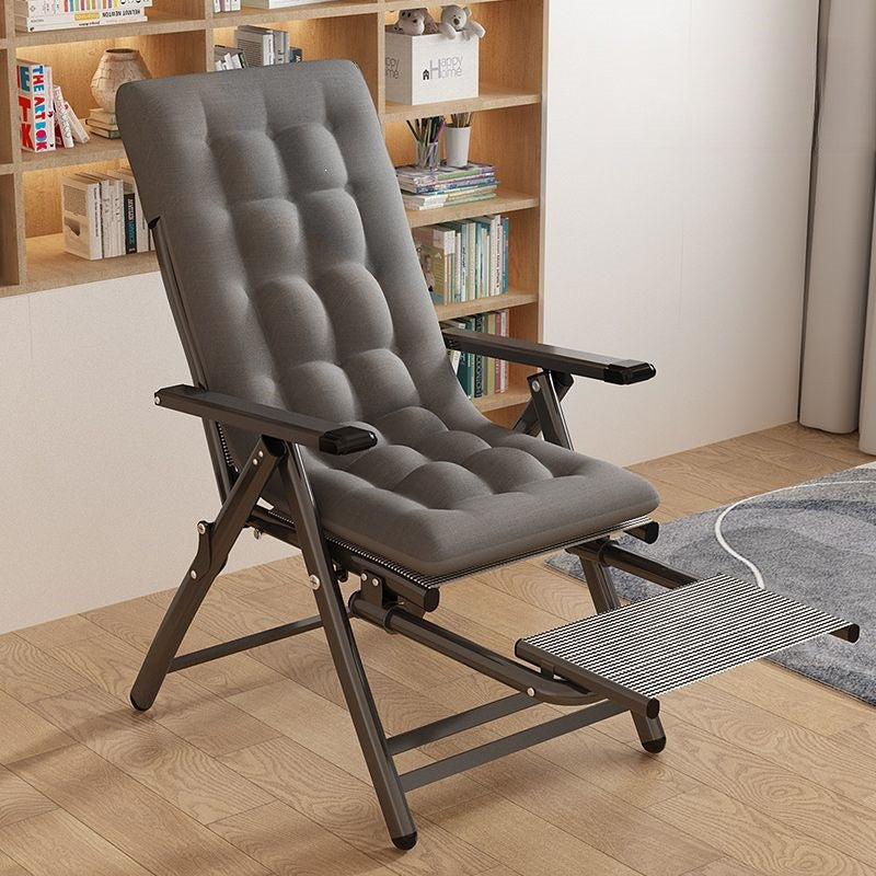 Foldable reclining chair - perfect for naps, home, office, leisure, computer use, dorm rooms, and balconies. includes backrest