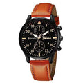 Export wish aliexpress alloy double eyes men watch quartz business student gift large dial luminous