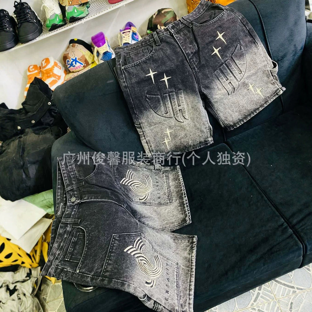 Men's jeans shorts wholesalenew arrivalmenjeans shorts half length pantsin stock wholesale