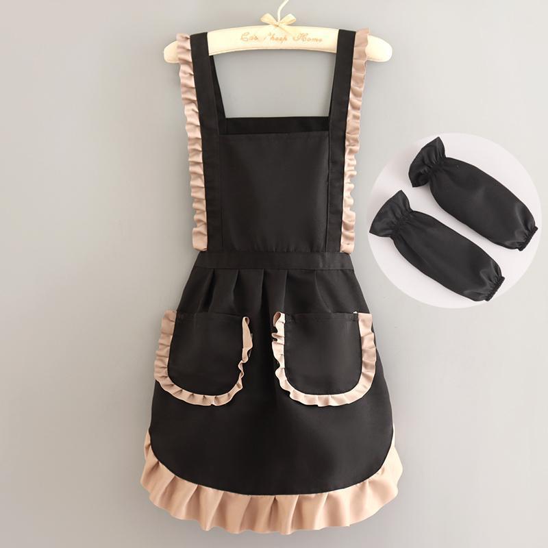 Beautiful and breathable work apron - modern minimalist design for women, suitable for home kitchen, office, cotton fabric, durable workwear, nail salon