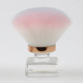 Aromatherapy round head transparent-mushroom head powder three-color hair powder brush + round transparent pp box packaging
