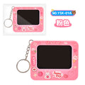 Cartoon kids toy keychain lcd writing tablet gift toy doodle blackboard student bag charm