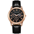 Wholesale manufacturer of fashionable men's watches for export, cross-border e-commerce quartz watches, three-eye men's business watches, men's wristwatches