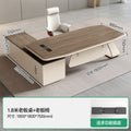 [upgraded e0 board] 1.8m boss table + side cabinet + chair