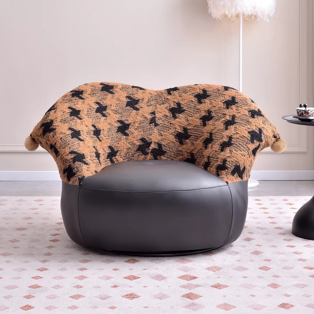 Clown beanbag single french cream style living room balcony design casual fabric casual sofa chair for home