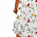 wholesale women's short-sleeved dresses, fashionable women's dresses for spring, summer, and autumn, new cross-border printed designs