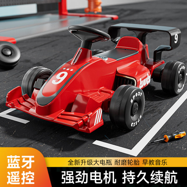 The new children's electric kart four-wheel drift car can sit on the baby battery toy car with remote control stroller