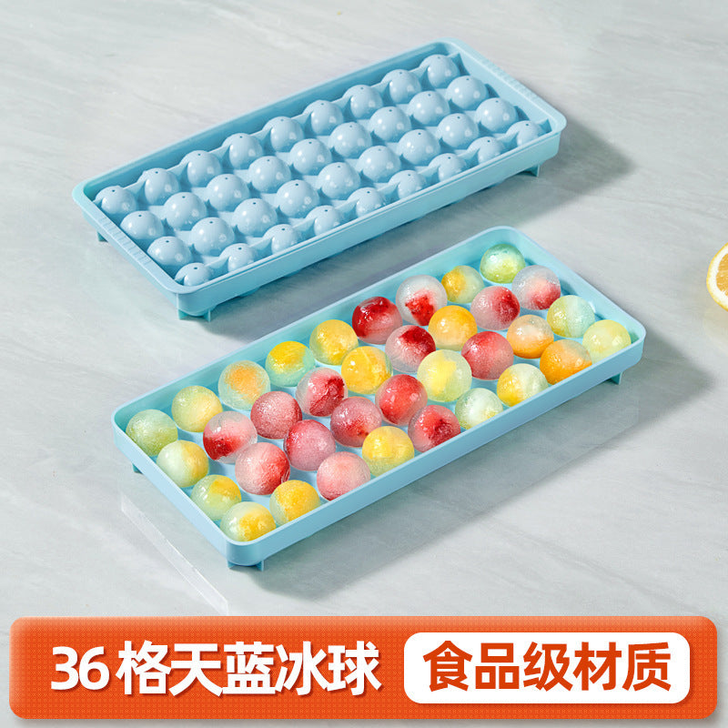 Whiskey ice ball mold - food grade silicone ice cube tray for making round ice balls