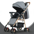 Baby stroller - lightweight, foldable, reclining, two-way, four-wheel pushchair - one-click fold - dropshipping available