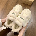 Best sellingthick solevelcro cotton shoes winter 2025new arrivalfleece-linedthickened fur shoes heattechplatform shoes for women