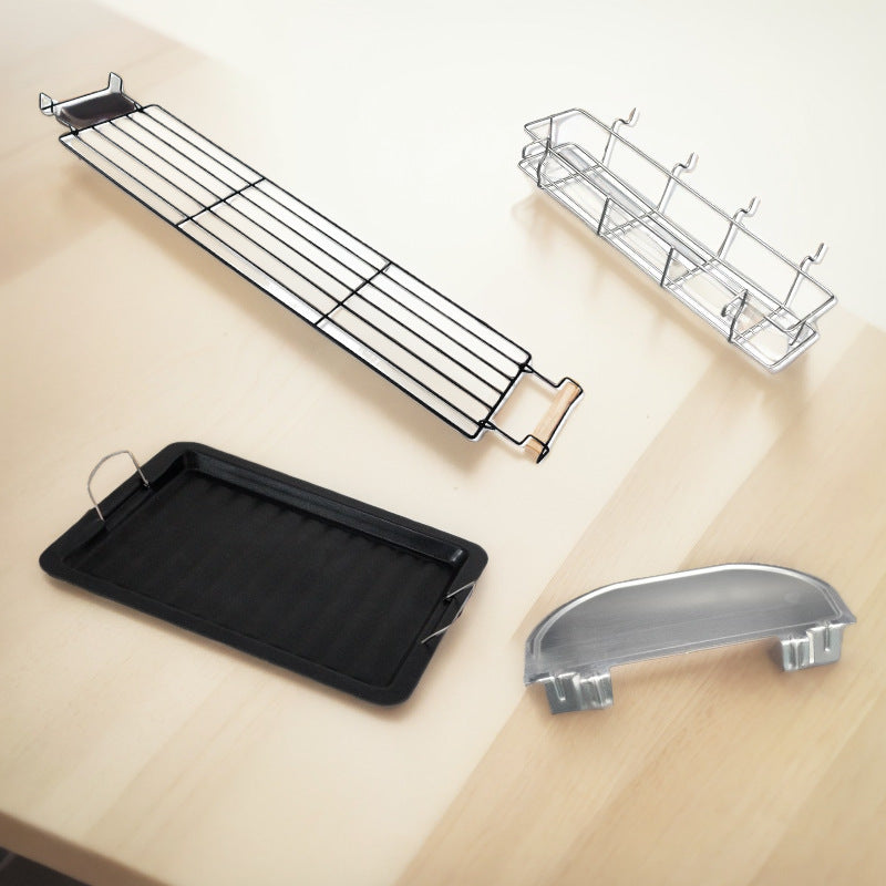 Bbq grill outdoor bbq rack accessories storage rack storage basket seasoning board bbq pan frying pan tool supplies complete set