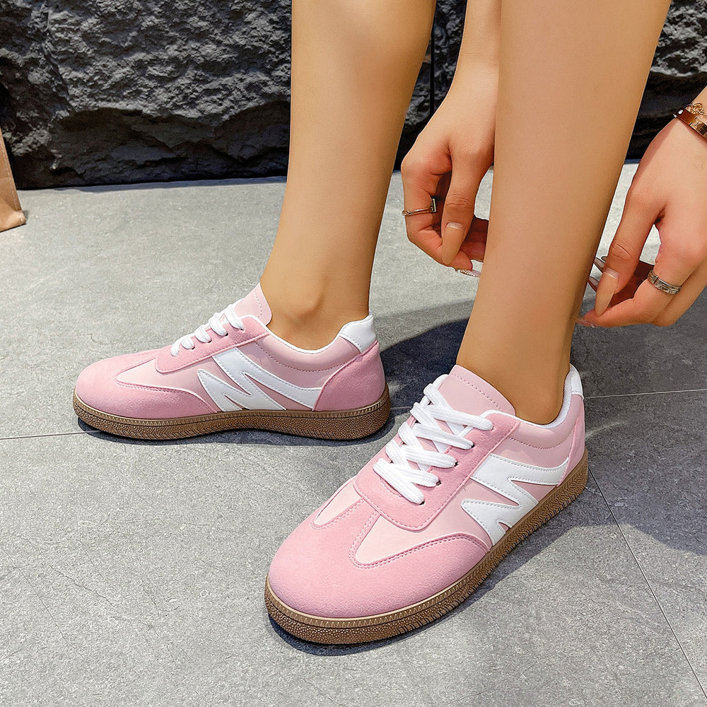Amazon retro red german army trainers (gats) for women,  spring new collection, flat sole, export quality, student sneakers, casual athletic shoes