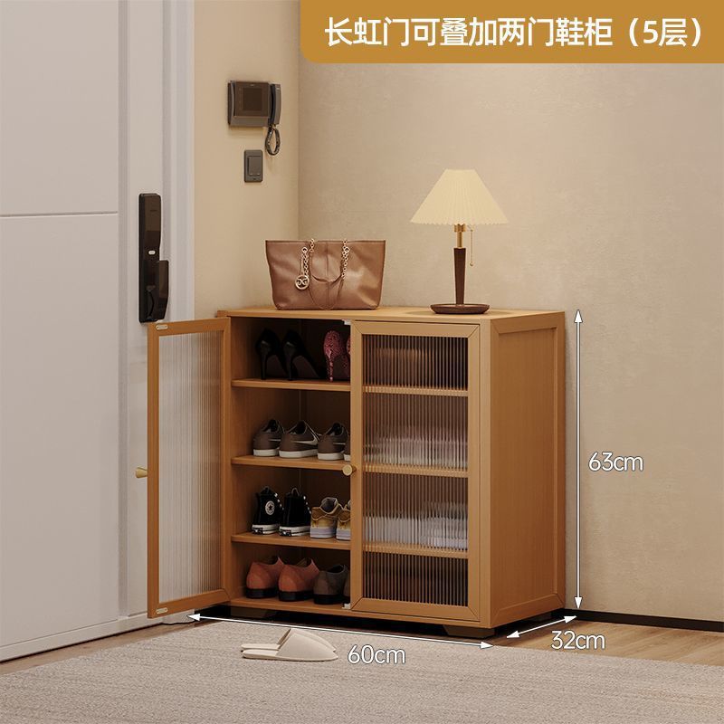 Shoe cabinet, shoe rack storage, indoor simple multi-layer rack, large capacity door household dust rental house artifact