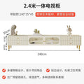 Gold cabinet legs 2.4 tv stand + 1.2m coffee table combo