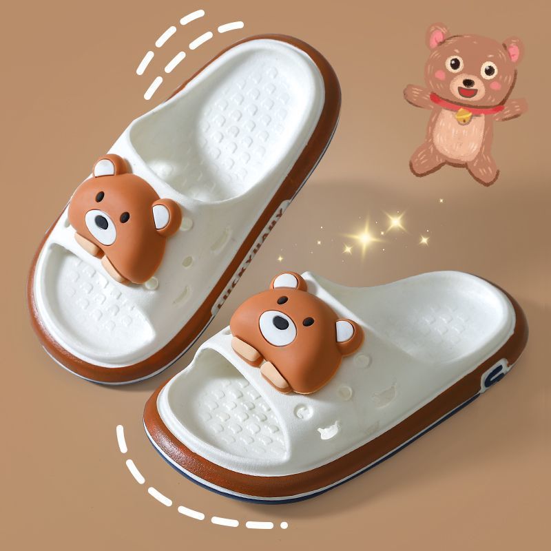 New children's slippers summer home bathroom bath cartoon non-slip boys baby soft sole princess style slippers wholesale