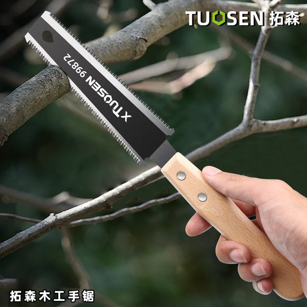 Tuosen Saw Household Small Hand Saw Woodworking Saw Fast Saw Timber Fine Tooth Saw Tree Handmade Small Saw Universal Saw