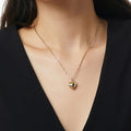 Amazon fashionclassy heart pendant necklace casual paper clip chain