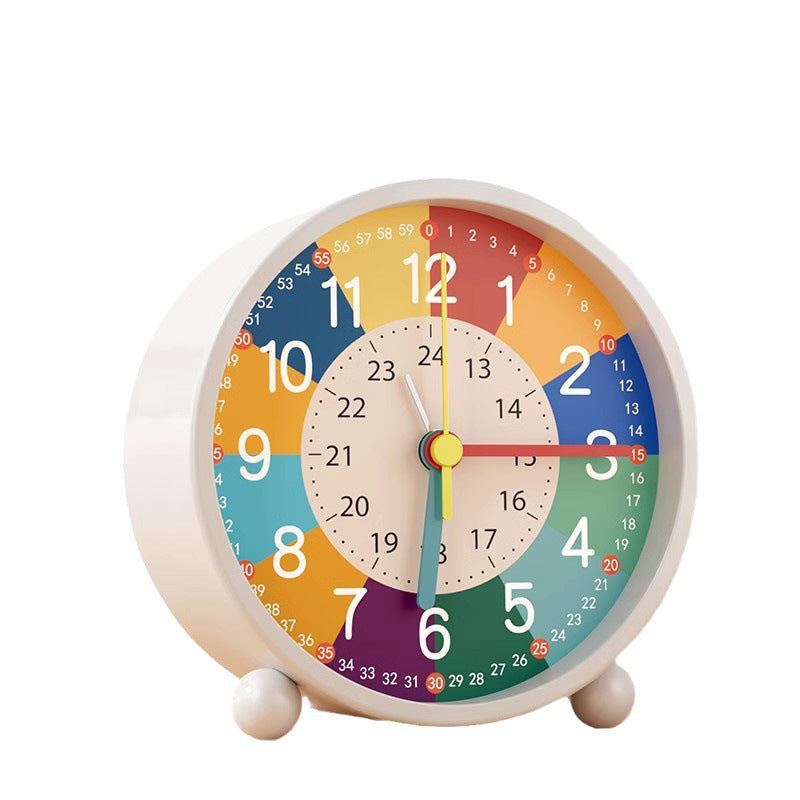 Early education alarm clock - student & kids' alarm - bedroom wake-up essential - creative cartoon alarm clock - rechargeable desktop alarm