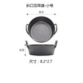 304 retro style old korean style double ear dish sauce dish snack oblique dish tomato seasoning dish barbecue dipping dish