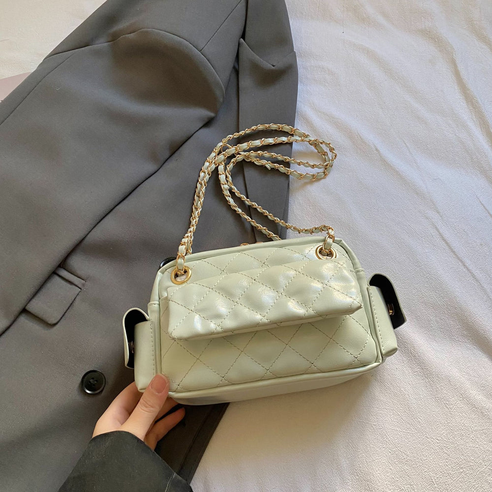 small fragrant style rhombus armpit bag for women 2026 spring new arrivalclassy texture shoulder bag niche style design women's bag