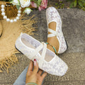 Wholesale women's plus size lace mary janes: summer new arrivals - mesh, slip-on flats