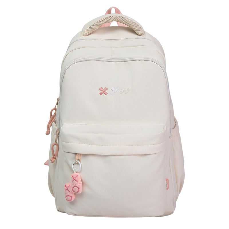 School bag, male and female couples, Japanese cute large-capacity ins backpack, trendy versatile backpack, middle school students