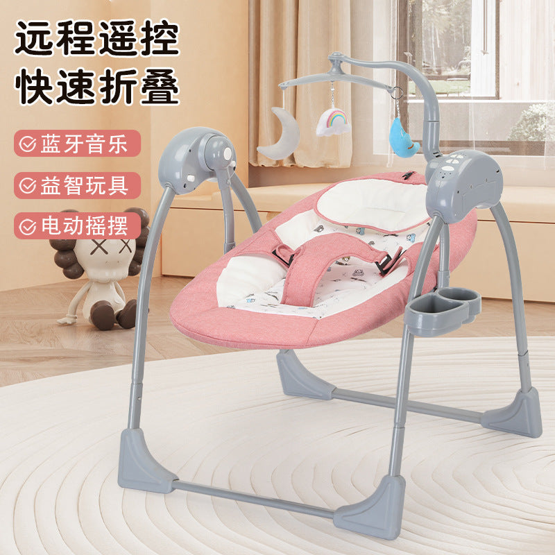Baby rocking chair, baby cradle, newborn baby coaxer, rocking bed, multi-functional electric rocking chair, one piece is sent on behalf of others.