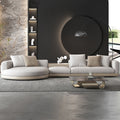 Italian minimalist living room sofa combination villa furniture classy large flat layeraccessible luxury fabric corner sofa suit