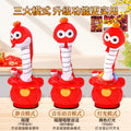 2025 year of the snake mascot plush toy doll - snake figurine, swinging snake ornament, new year gift for company events