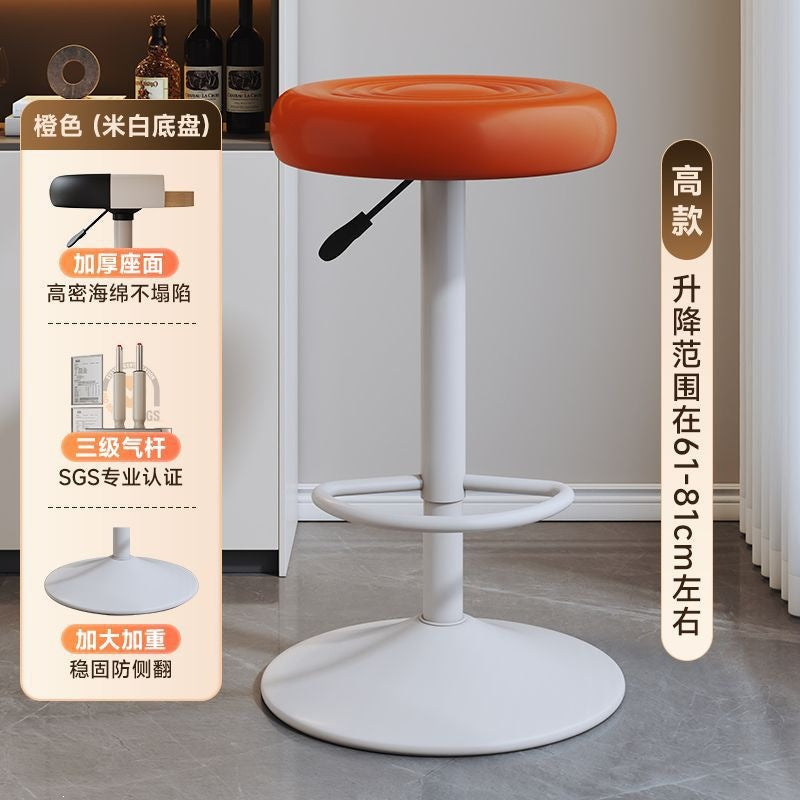Bar chair, cashier, adjustable high stool, rotate bar chair, long-term sitting, high stool, island bar stool
