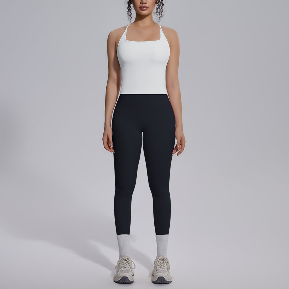 new arrival nude tight-fitting yoga clothes high waist hip lift quick-drying sports beautiful back outdoor running fitness clothes suit