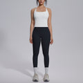 new arrival nude tight-fitting yoga clothes high waist hip lift quick-drying sports beautiful back outdoor running fitness clothes suit