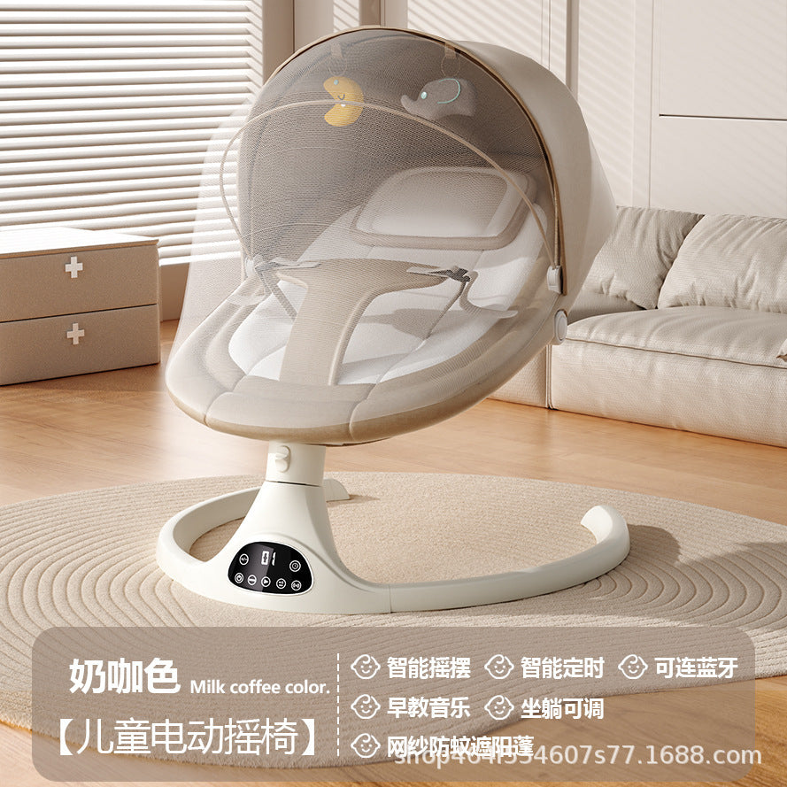 Baby Electric Soothing Cradle Bed Artifact Baby Multifunctional Sitting and Reclining Rocking Chair APP Remote Control