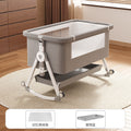 Foldable movable adjustable height crib newborn portable baby bed patchwork bed multifunctional baby bed