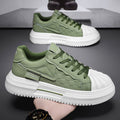 Shell toe white shoes men's hidden heel spring new arrivalstylishfashion sports casual trendy shoes easiest for matchthick sole sneakers
