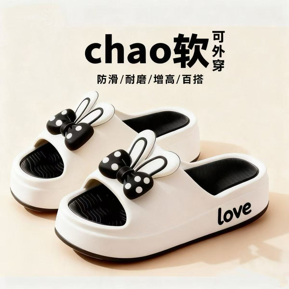 2025 new indoor home "cloud-like" platform slide sandals - women's summer thick-soled height-increasing slippers for outdoor wear
