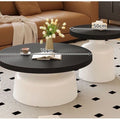 Wabi-sabi style coffee table, vintage-inspired living room coffee table, french retro designer piece, same style as seen in homes, small apartment round table