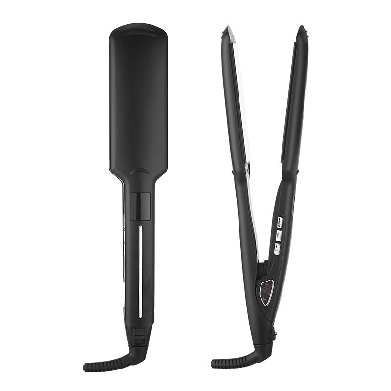 large size men's splint, roll and straight dual-use, non-damaging hair straightener, curling iron, dormitory perm handy gadget, high skull top