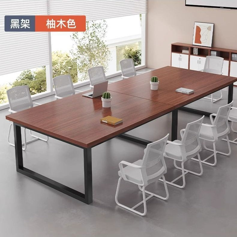 Conference table, rectangular desk, office desk and chair set, minimalist modern rectangular table, workstation, office negotiation table