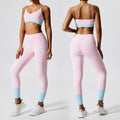 European and american cross-border fitness "barely there" butt-lifting yoga set - two-piece, beautiful back, running, outdoor sports, customizable women's activewear